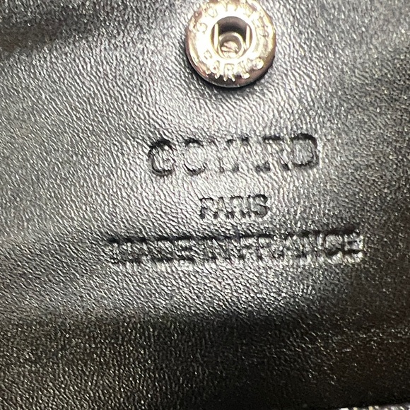 Lot of 2 Goyard Monochrome Patterned flat snap Pouch and credit card wallet - Picture 6 of 9